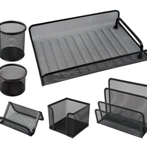 Ensemble de bureau Accord CC0012 en Métal 6 pièces / Noir