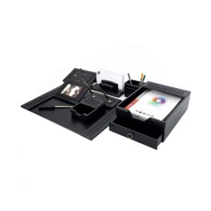 Ensemble de Bureau en cuir Synthétique 9 pièces Coloris au choix