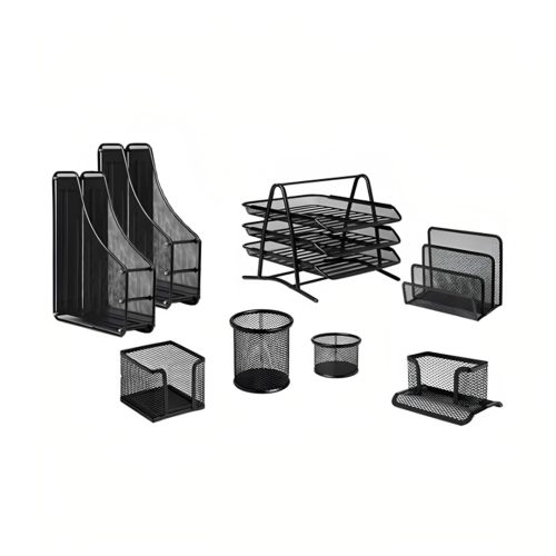 Ensemble de bureau métallique CROWN 3592T – 8 pièces