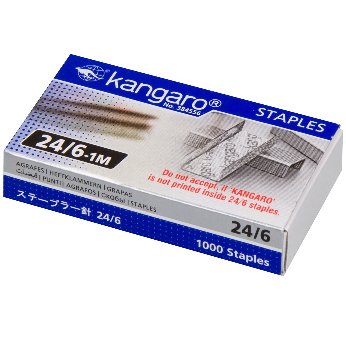 Lot de 10 boites de 1000 Agrafes KANGARO 24/6