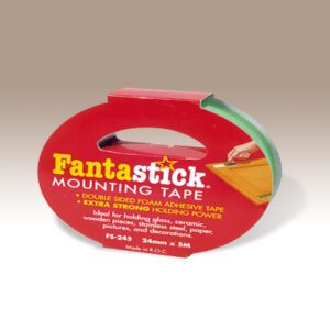 Lot de 12 rouleaux adhésifs Double face Fantastick 24mm x 5m