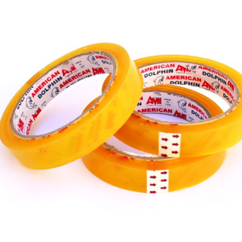 Lot de 16 rouleaux adhésifs Transparents Dolphin 19mmx50m