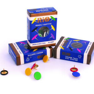 Lot de 24 Boites de 30 Punaises Plastifiées RIO