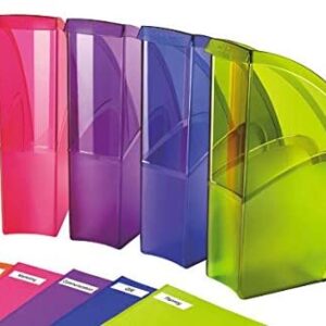 Lot de 5 porte-revues CEP HAPPY 674 + H5 Translucides Assorties