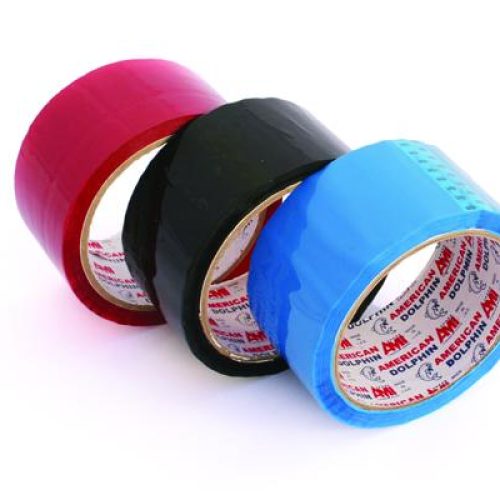 Lot de 6 rouleaux adhésifs Dolphine 48mmx50m (7 couleurs au choix)