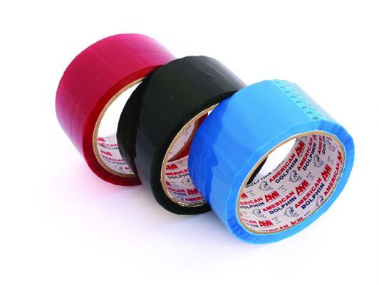 Lot de 6 rouleaux adhésifs Dolphine 48mmx50m (7 couleurs au choix)