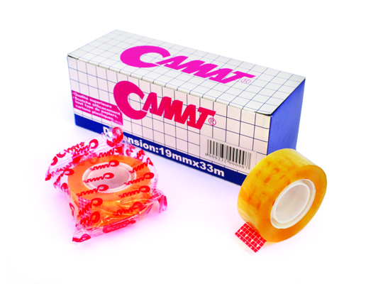 Lot de 8 rouleaux adhésifs Transparents Camat 19mmx33m