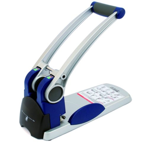 Perforeuse 2 trous KW-triO métallisée couleur Bleu