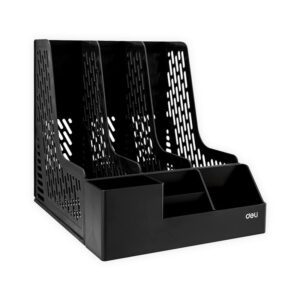 Porte-revues DELI Z00122 - 3 composants S:255*320*275 mm Noir