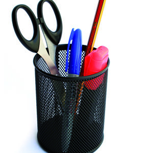 Porte stylo en métal noir