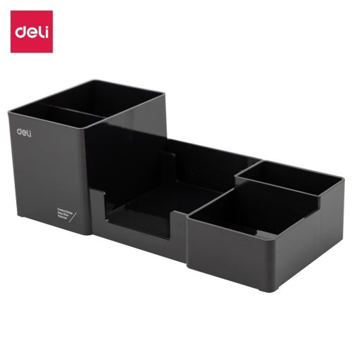 Porte stylo ORGANISATEUR DE BUREAU 6 compartiments 254 × 112 × 90 mm DELI Z00220 Noir