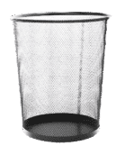 POUBELLE/CORBEILLE À PAPIER METAL MM 218*280 ACCORD CB2228