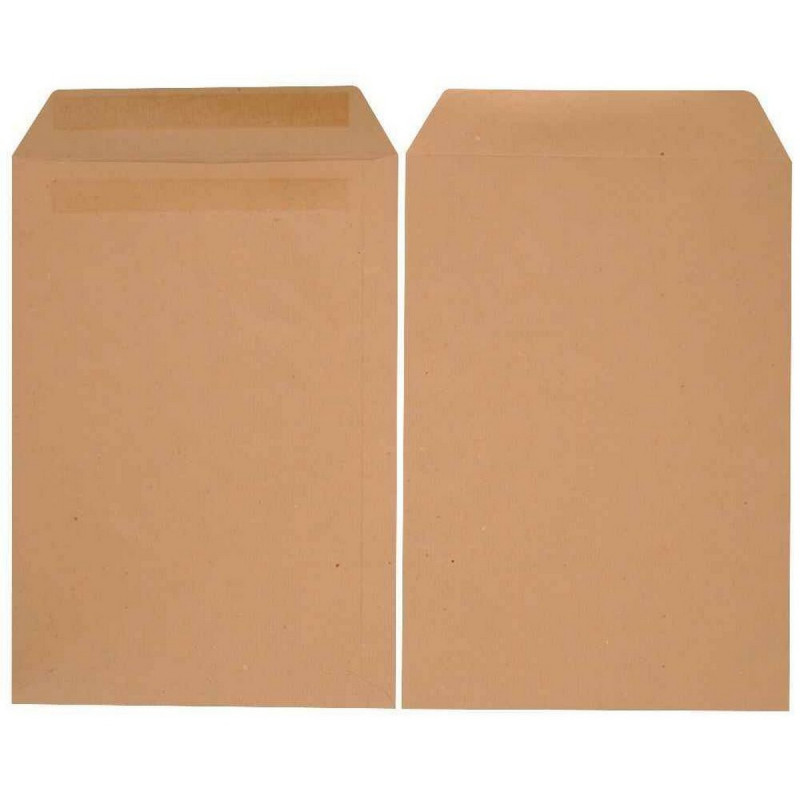 125 Pochettes Kraft UNIPAPEL 370 x 450 mm 90g/m²