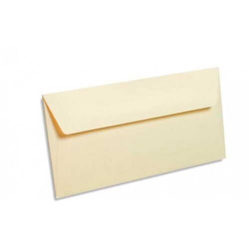250 Enveloppes Unipapel Vergé crème 110×220 mm 120 g/m² sans fenêtre