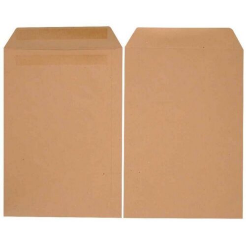 250 Pochettes Kraft Blond Satiné 72 g/m² format (380×450) mm