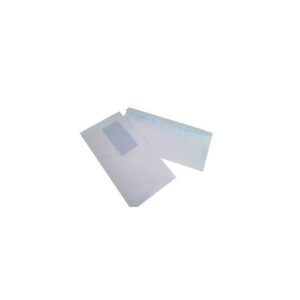500 Enveloppes UNIPAPEL Open system 110x220 mm 80g/m² Avec fenêtre