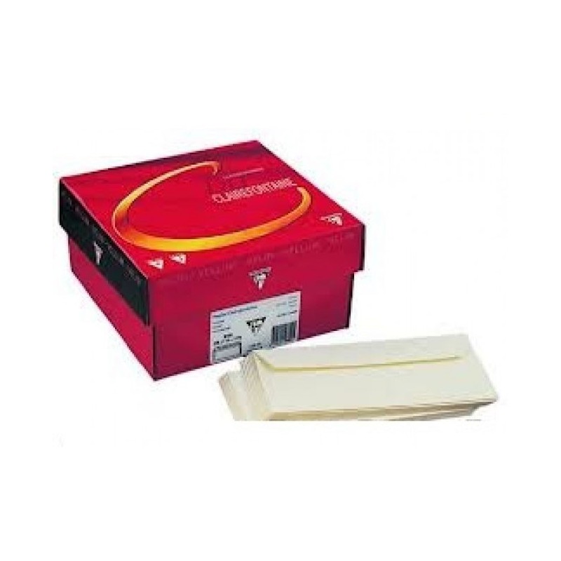 Boite de 250 enveloppes Adhéclair 110X220 mm 120g/m² Sans fenêtre Coloris au choix