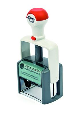 Cachet personnalisable E-906 Shiny Pro format empreinte 56 mm x 33 mm 8 lignes