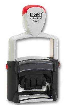 Dateur Trodat Métal Line 5440 Format empreinte 49 mm x 28 mm 2 lignes