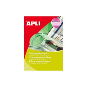 Films transparents adhésifs pour jet d'encre APLI 10 feuilles A4