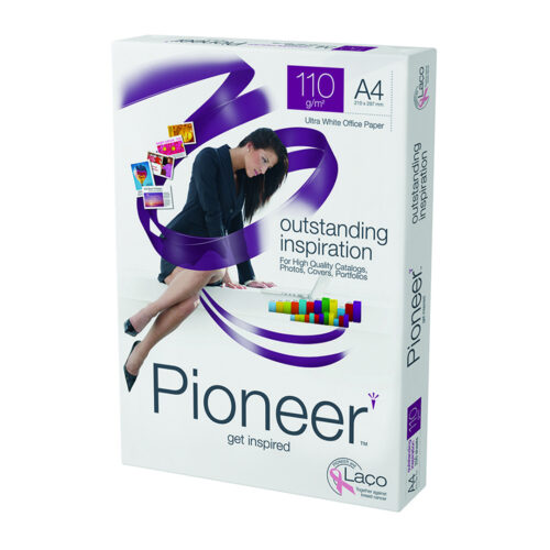 Lot de 4 Ramettes de papier blanc Pioneer A3 110g/m² 500 feuilles