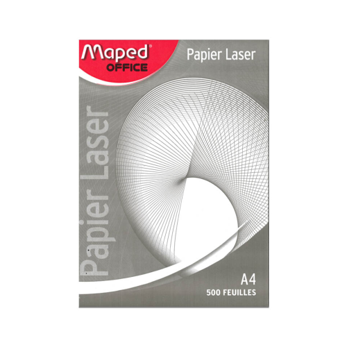 LOT DE 5 RAMETTE DE PAPIER LASER A4 500feuilles 80GR MAPED (481397)