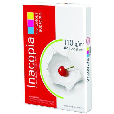 Lot de 5 Ramettes de papier blanc Inacopia A4 110g/m² 250 feuilles