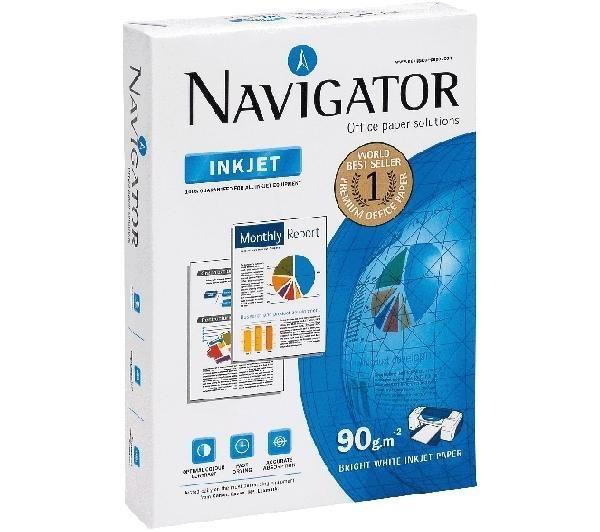 Lot de 5 Ramettes de papier blanc Navigator A4 90g/m² 500 feuilles