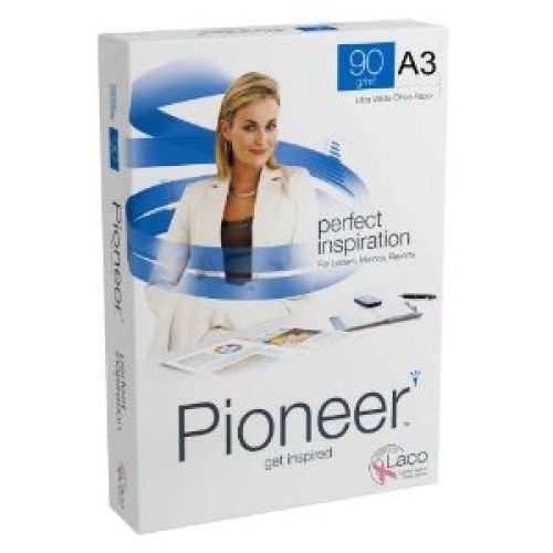 Lot de 5 Ramettes de papier blanc Pioneer A3 90g/m² 500 feuilles