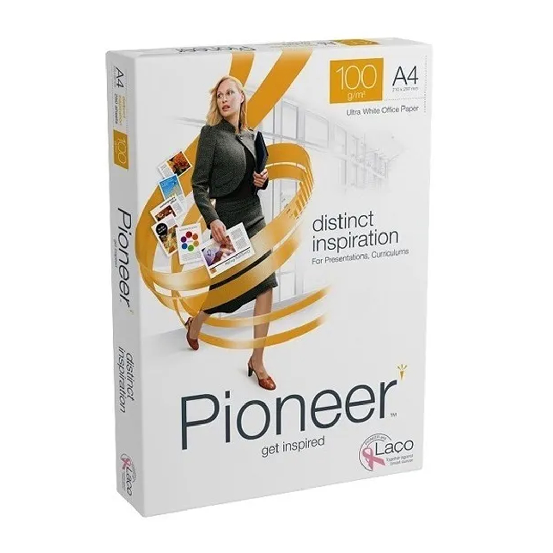 Lot de 5 Ramettes de papier blanc Pioneer A4 100g/m² 500 feuilles