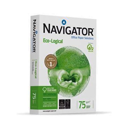 Lot de 5 Ramettes papier blanc Navigator Eco-logical A4 75 g/m² 500 feuilles