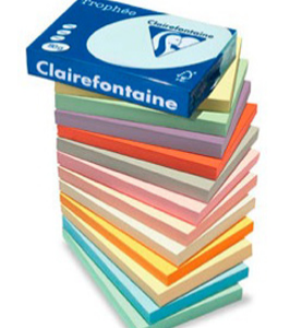 Lot de 5 Ramettes papier couleur fluo TROPHEE A4 80g 500F Coloris au choix