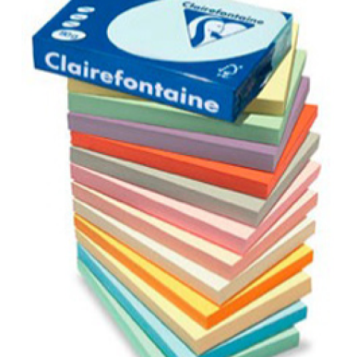 Lot de 5 Ramettes papier couleur fluo TROPHEE A4 80g 500F Coloris au choix