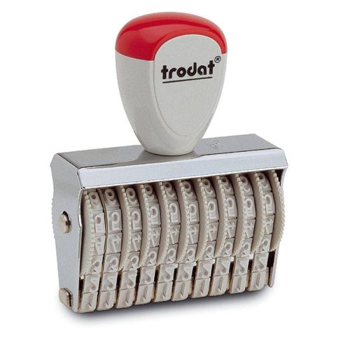 Numéroteur Trodat 1556 à encrage séparé format empreinte 4 mm x 26 mm 6 chiffres 5 mm