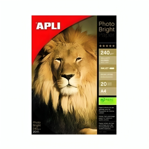 Papier photo Super brillant Jet d’encre A5 240 g/m² pochette de 20 Feuilles