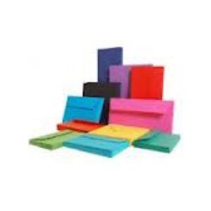 Paquet de 20 enveloppes pollen Clairefontaine 110x220mm 120g/m² sans fenêtre (Col au choix)