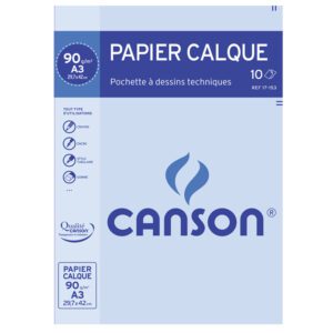 Ramette papier Calque CANSON 90g A3 50 Feuilles